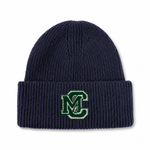 Ribbed Beanie Navy & Pink