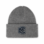 Ribbed Beanie Grey & Pink