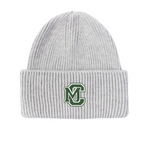 Ribbed Beanie Grey & Green