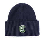 Ribbed Beanie Navy & Pink