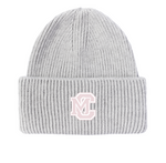 Ribbed Beanie Grey & Navy
